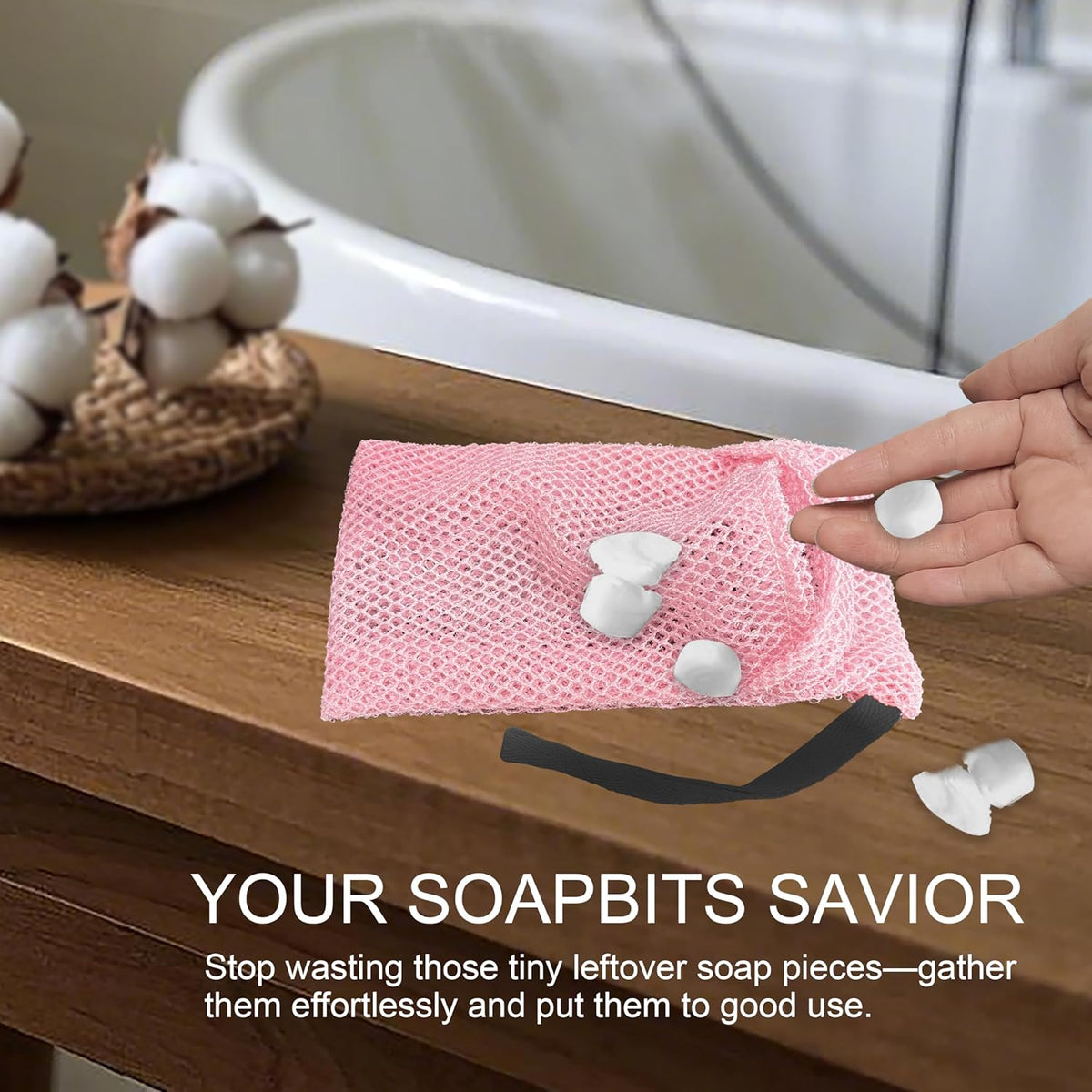 2 Pack Soap Bag Different Roughness Deep and Gentle,Bar Soap Pouch Saver Pocket,Body Scrubber