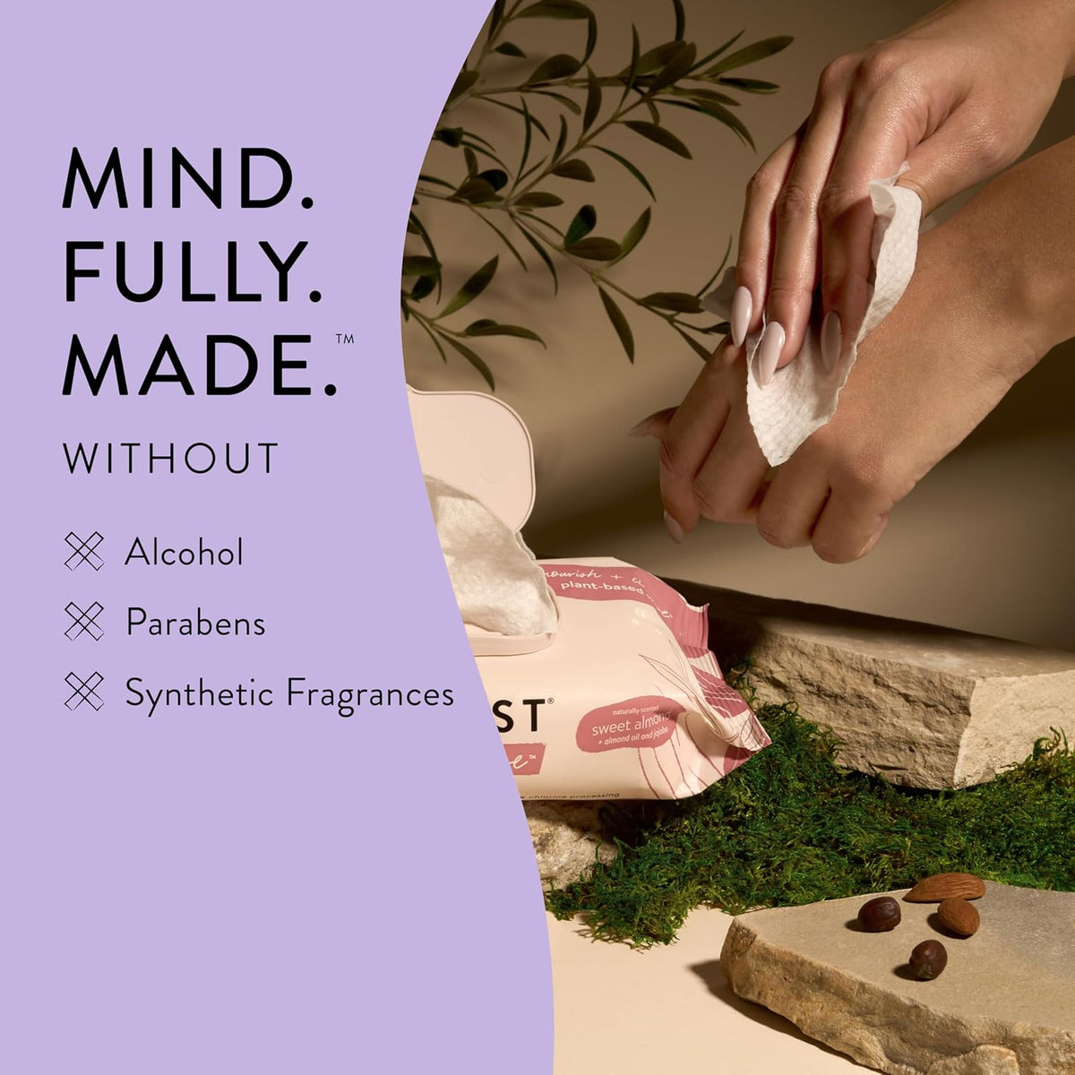 The Honest Company Hydrate and Cleanse Naturally Scented Wipes Cleansing Multi-Tasking Wipes 99%