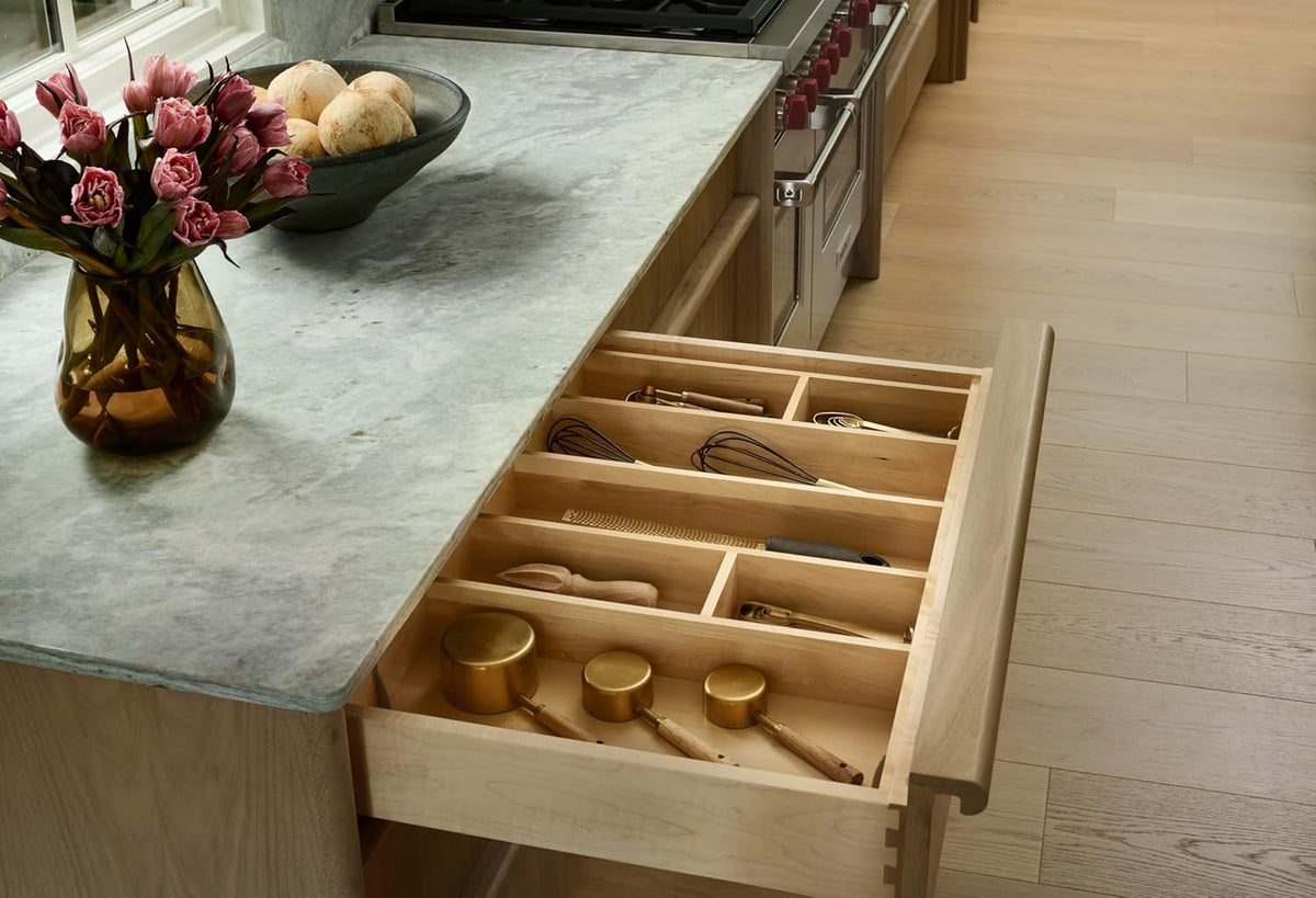 Rev-A-Shelf Trim-to-Fit Silverware Drawer Organizer For Kitchen Utensils, Cutlery Cabinet Storage