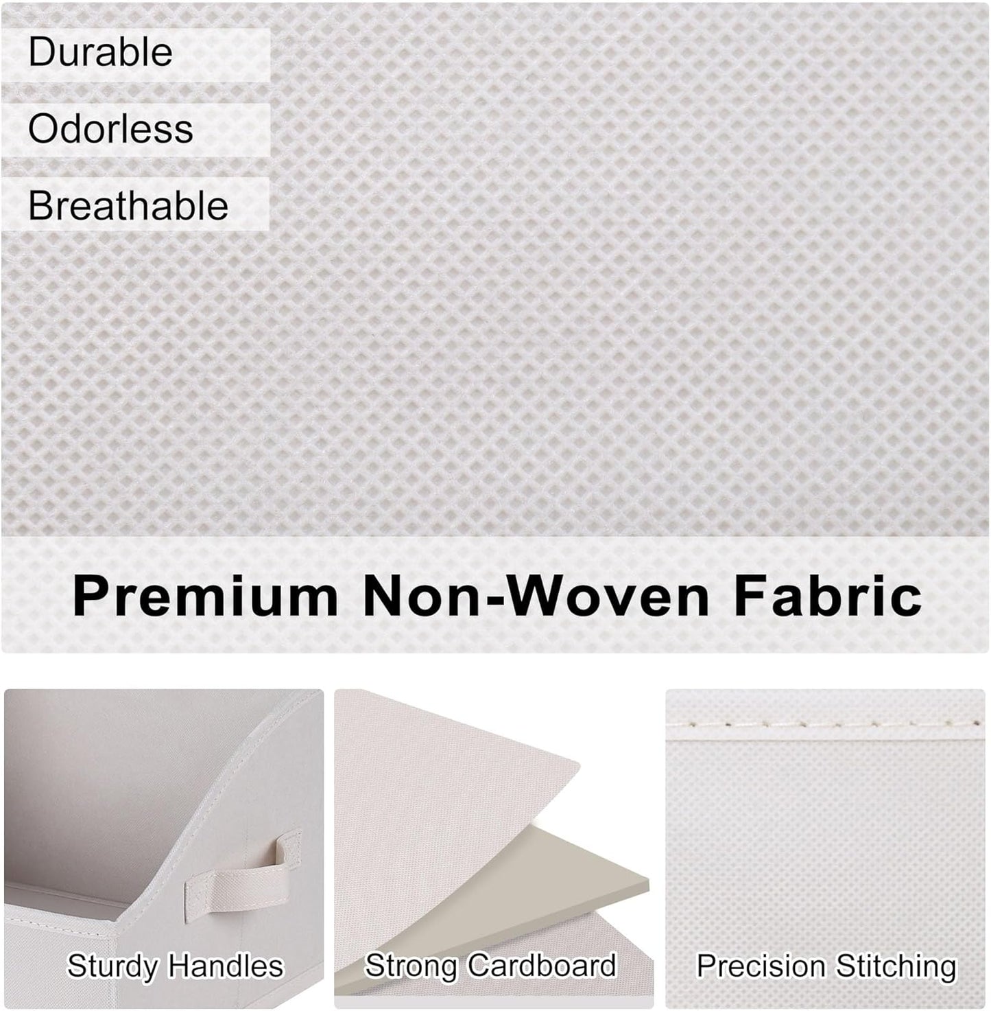 WUIKE 3 Pack Extra Large Closet Storage Bins with Handles, Fabric Trapezoid Storage Binsr for