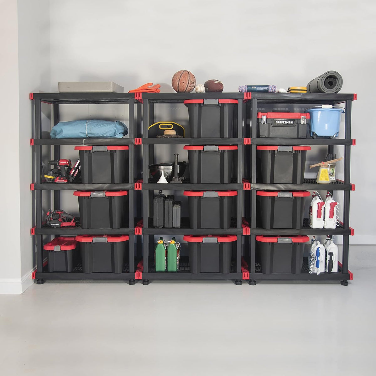 CX Craftsman, 5-Tier Highly Durable Storage Rack, 200lbs/shelf, (72.3”H x 40”W x 24”D)