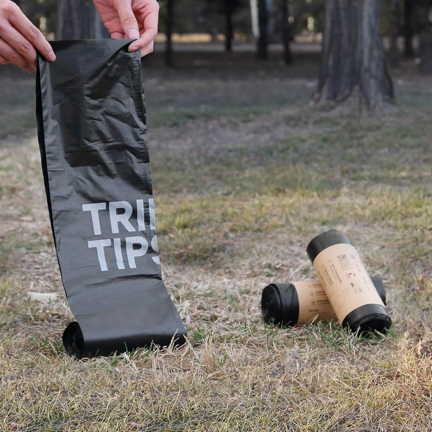 TRIPTIPS Biodegradable Portable Toilet Bags 8 Gallon｜40 Count Camping Toilet Bags for Portable