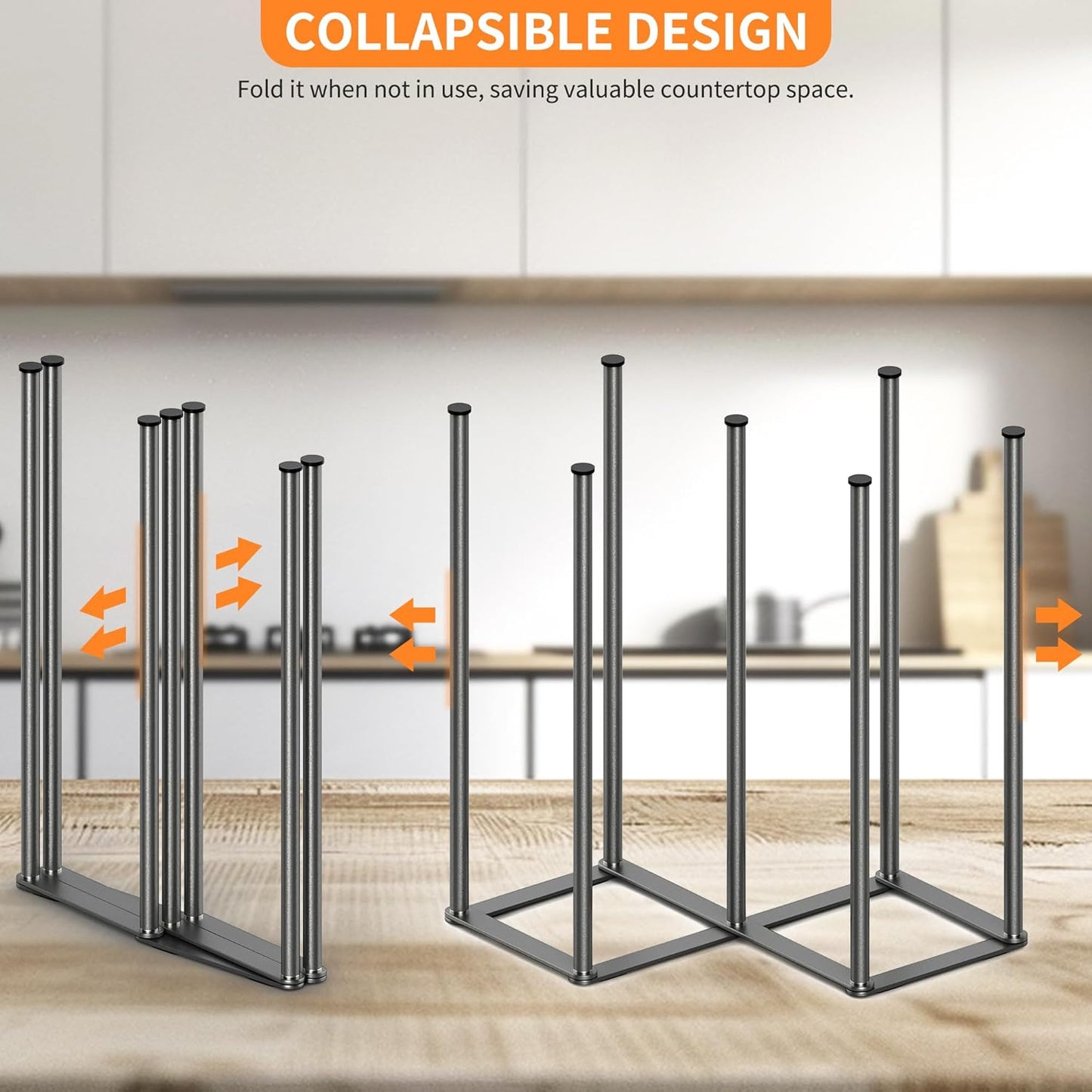 Foldable Bottle Drying Rack, Baby Bottle Drying Rack, Collapsible Cup Draining Holder, Retractable