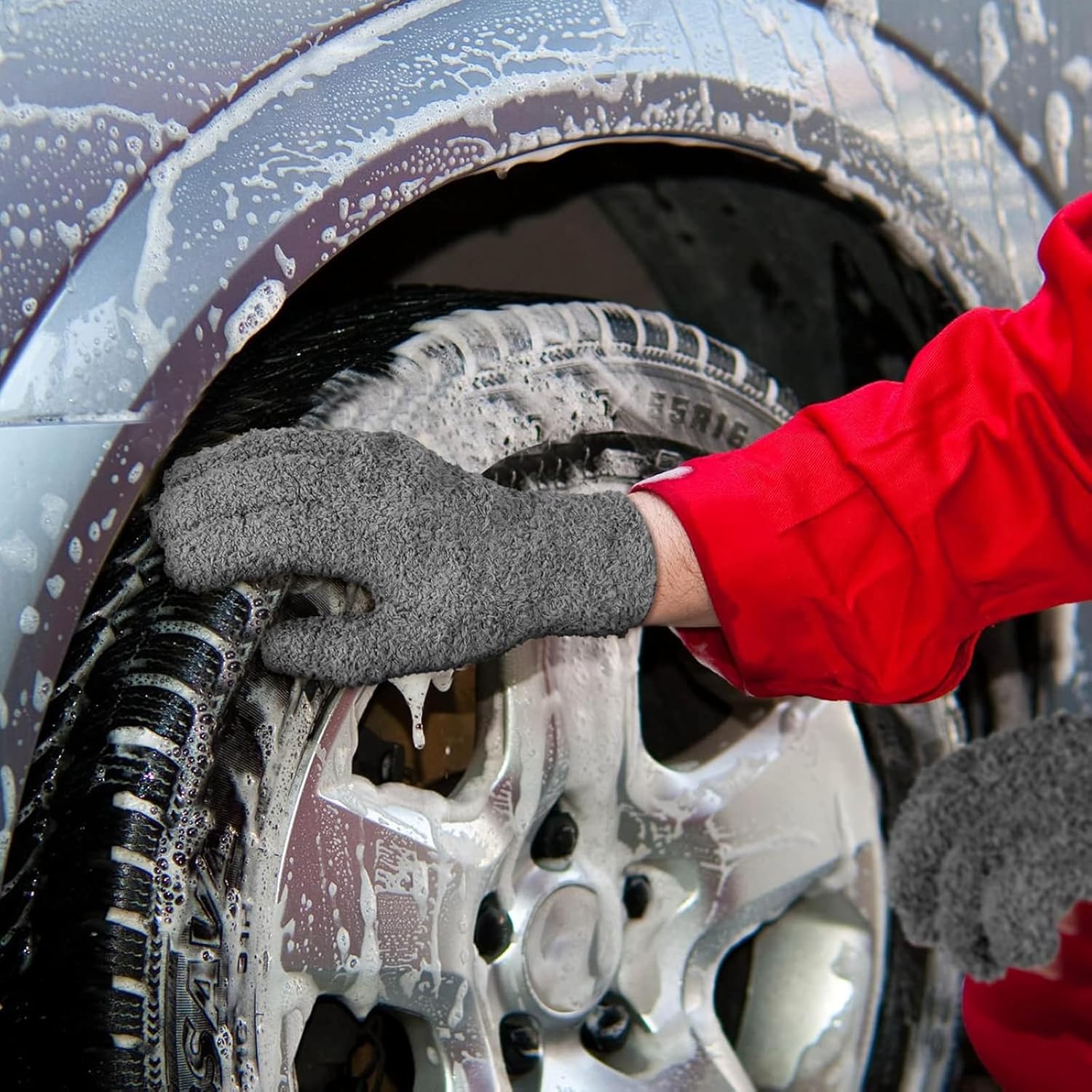 Bencailor 6 Pairs Microfiber Dusting Gloves, Dusting Cleaning Gloves Microfiber Gloves for Plants
