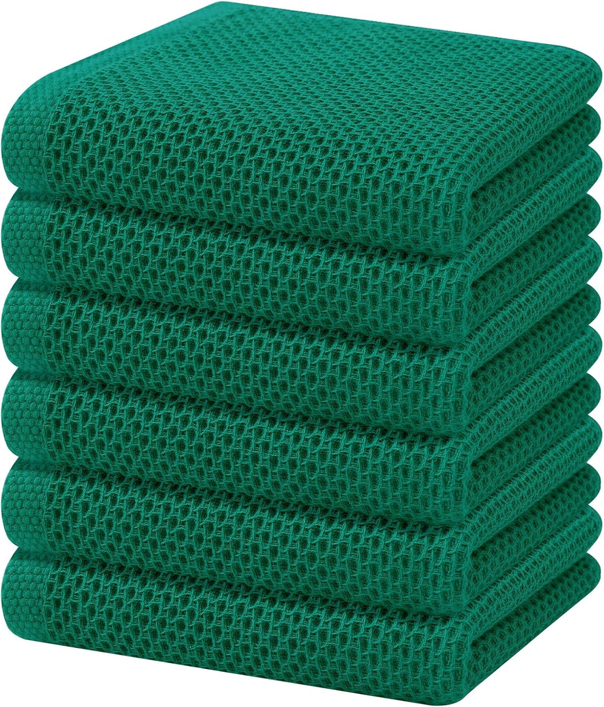 Homaxy 100% Cotton Waffle Weave Kitchen Dish Towels, Ultra Soft Absorbent Quick Drying Cleaning