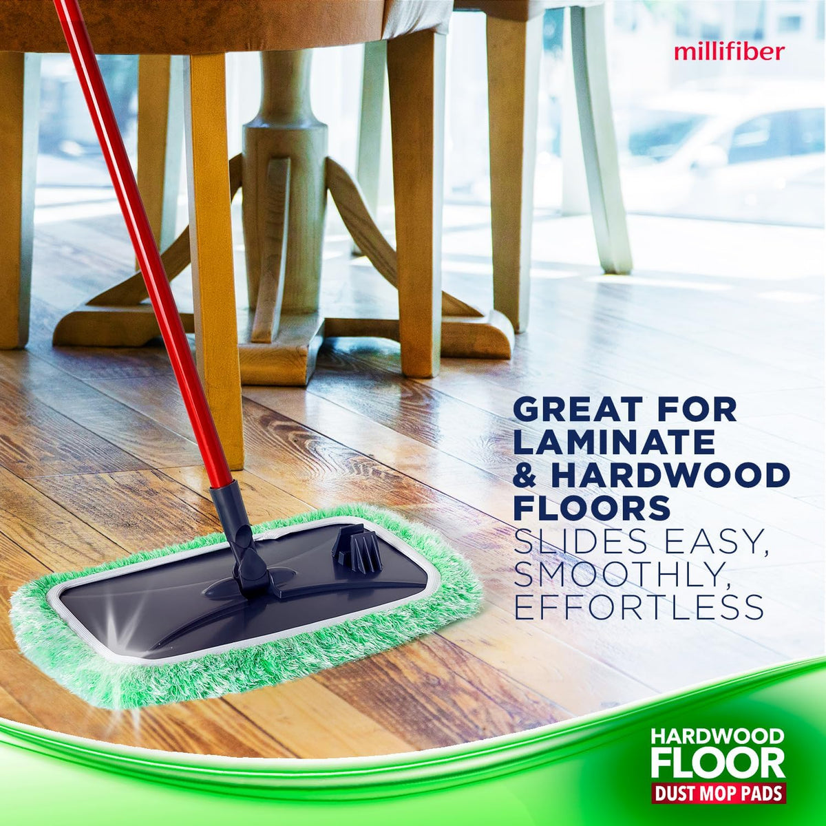 Floor Duster Refill 15x8 Inches - Pet Heavy Duty Duster Refill Compatible with All 15x8 Mop Heads