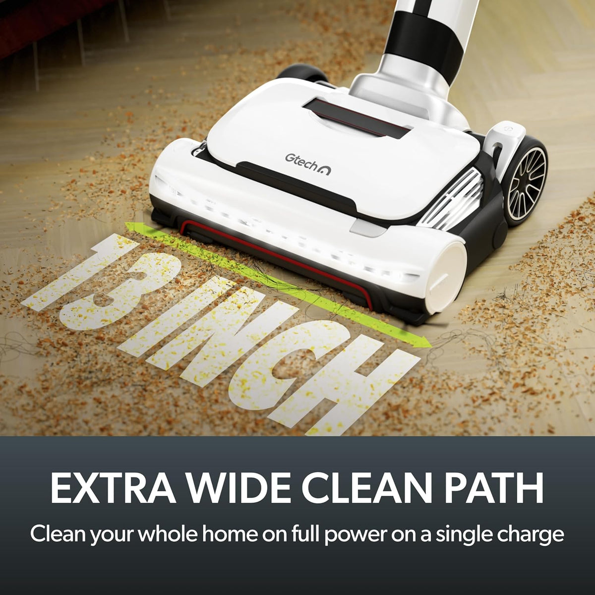 Gtech AirRAM 3 Cordless Vacuum Cleaner with Anti-Hair Wrap Bar - Dual Edge-Clean Brushes - Perfect