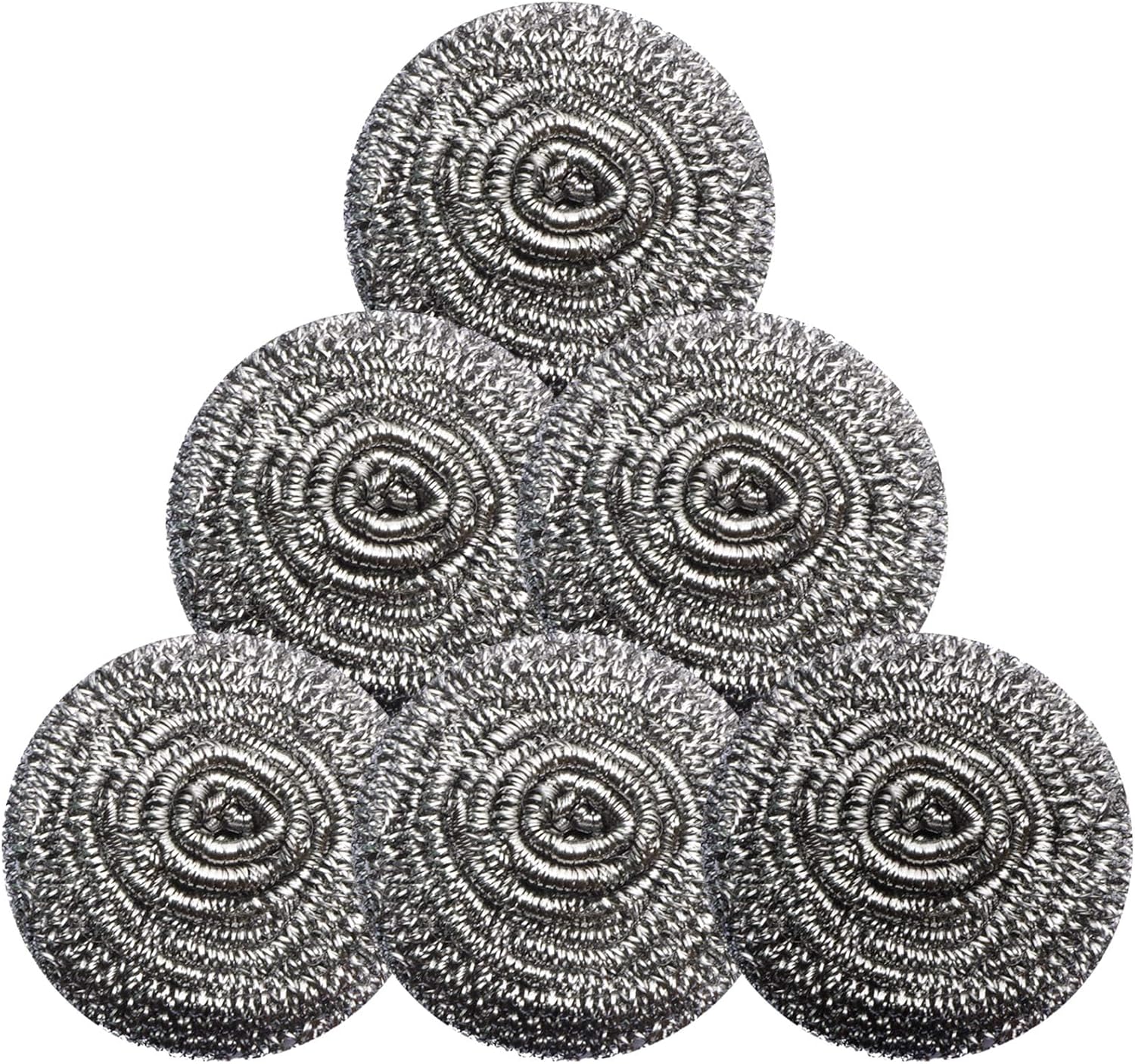 Stainless Steel Scrubber Scrubbing Scouring Pad Sponges Clean Pot Pan and Steel Wool for Kitchen