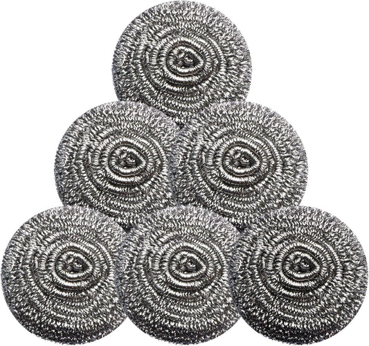 Stainless Steel Scrubber Scrubbing Scouring Pad Sponges Clean Pot Pan and Steel Wool for Kitchen