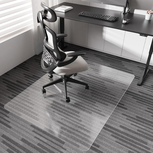 Chair Mat for Carpet, 36" x 48" Desk Chair Mat for Carpeted Floors, Non-Slip Office Vinyl Mat for