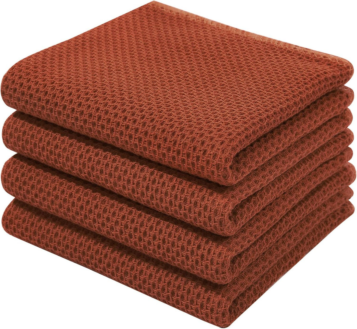 Homaxy 100% Cotton Waffle Weave Kitchen Dish Towels, Ultra Soft Absorbent Quick Drying Cleaning