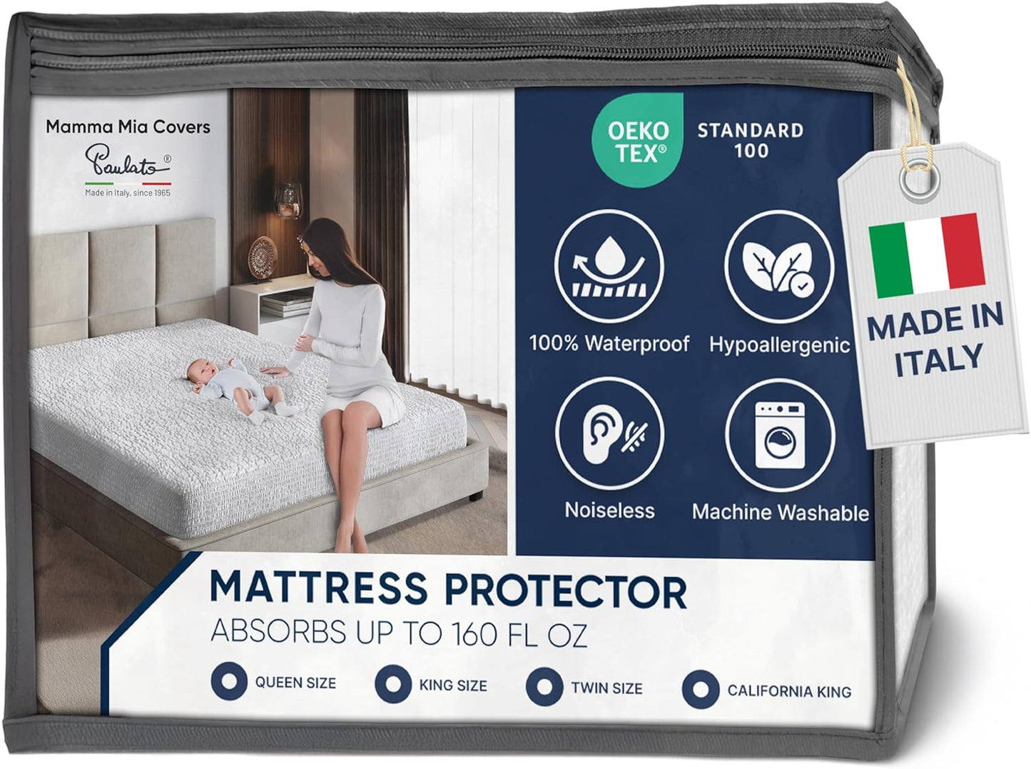 PAULATO BY GA.I.CO Twin Waterproof Mattress Protector – Mattress Cover for Twin Size Bed