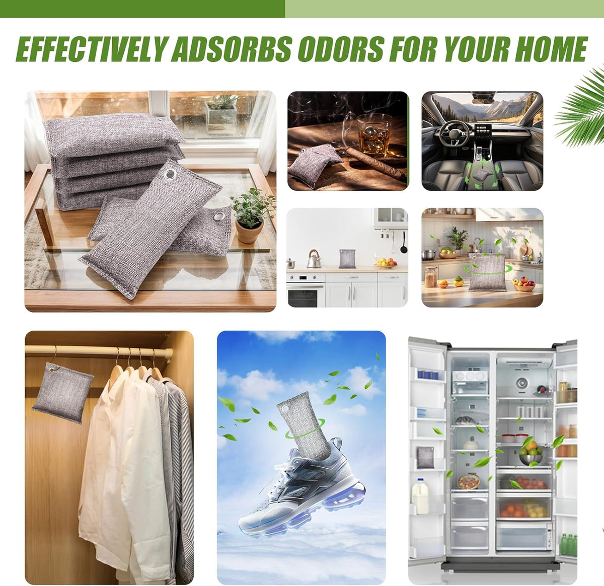 Activated Charcoal Odor Absorber, Odor Eliminator for Strong Odor,Coconut Shell Charcoal Air