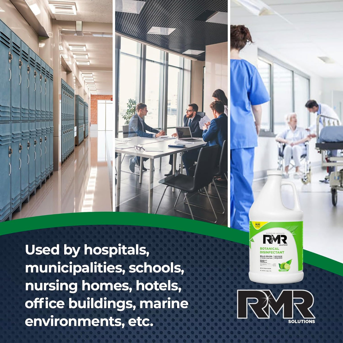 RMR Brands Botanical Disinfectant and Cleaner, Kills 99% of Household Bacteria and Viruses, EPA