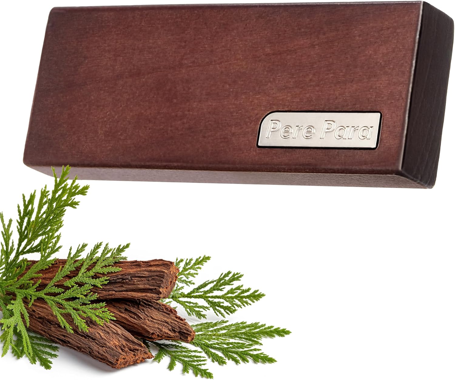4 Refreshing Scent Bags Wood Car Air Freshener Vent Clip (DARKWOOD, Misty Grove)- Natural Scent