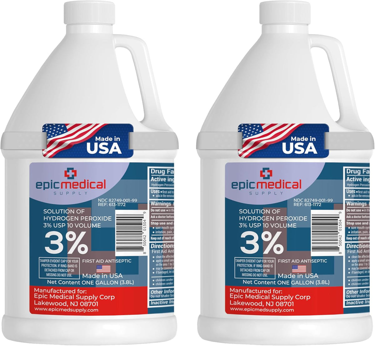3% Hydrogen Peroxide - First Aid Antiseptic & Multipurpose Cleaner - Topical Wash for Cuts, Scrapes