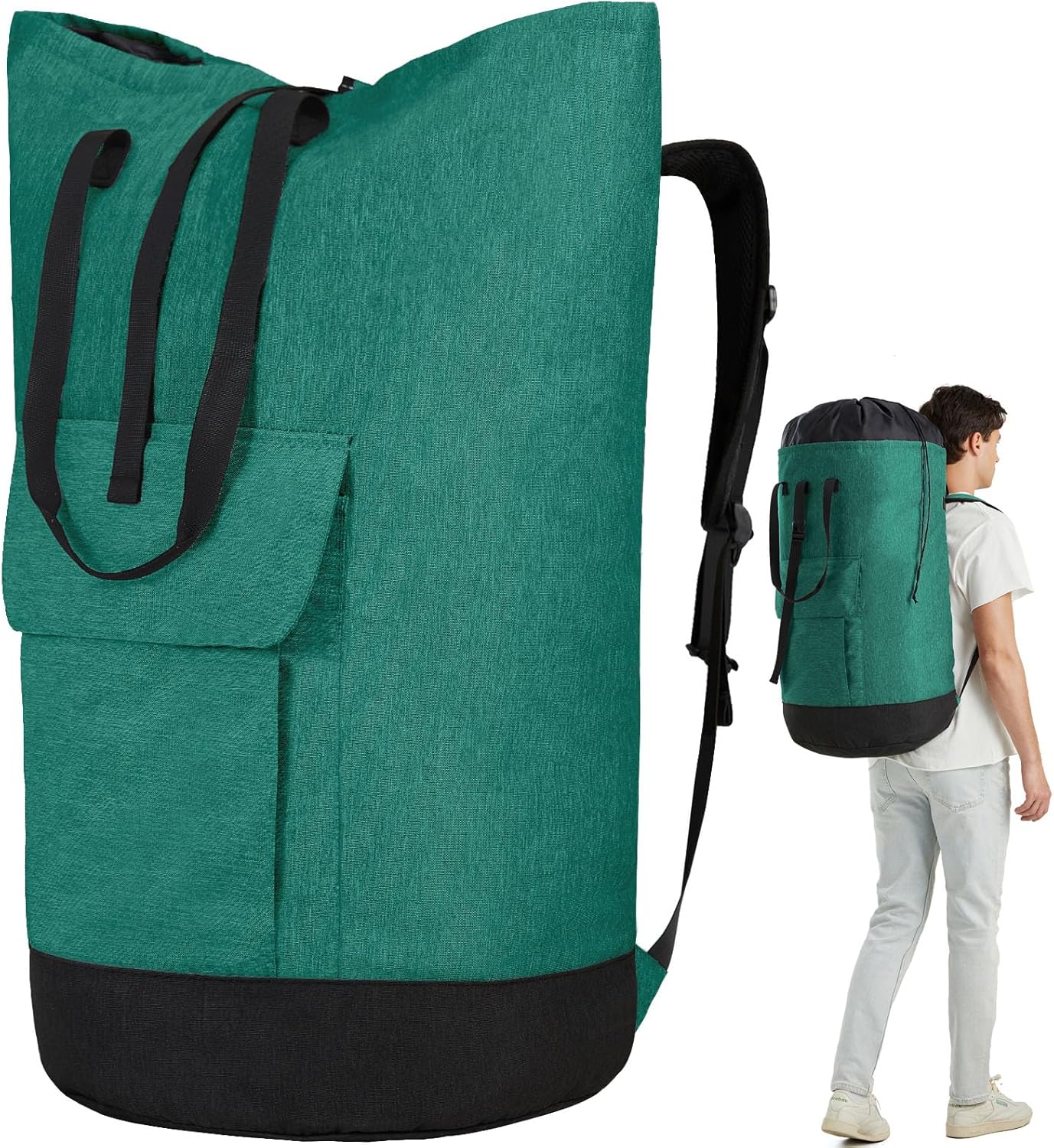 Laundry Bag for College,115L Laundry Backpack Extra Large Heavy Duty, College Dorm Essentials