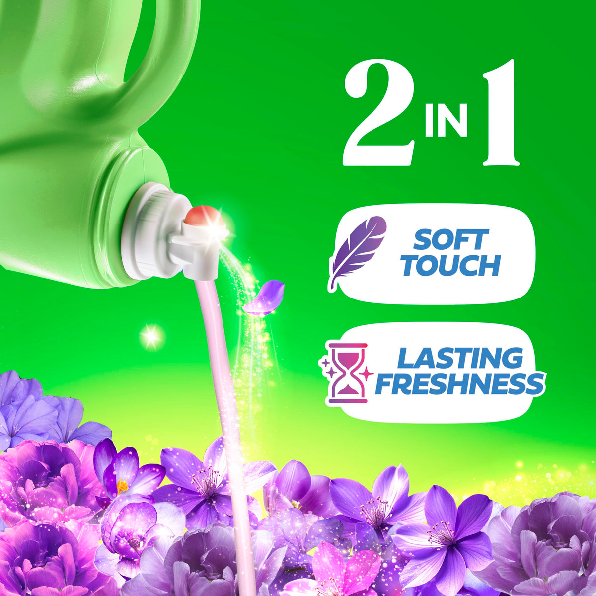 Gain, Liquid Laundry Fabric Softener, Laundry Conditioner, Long Lasting Scent, Softens, Freshness