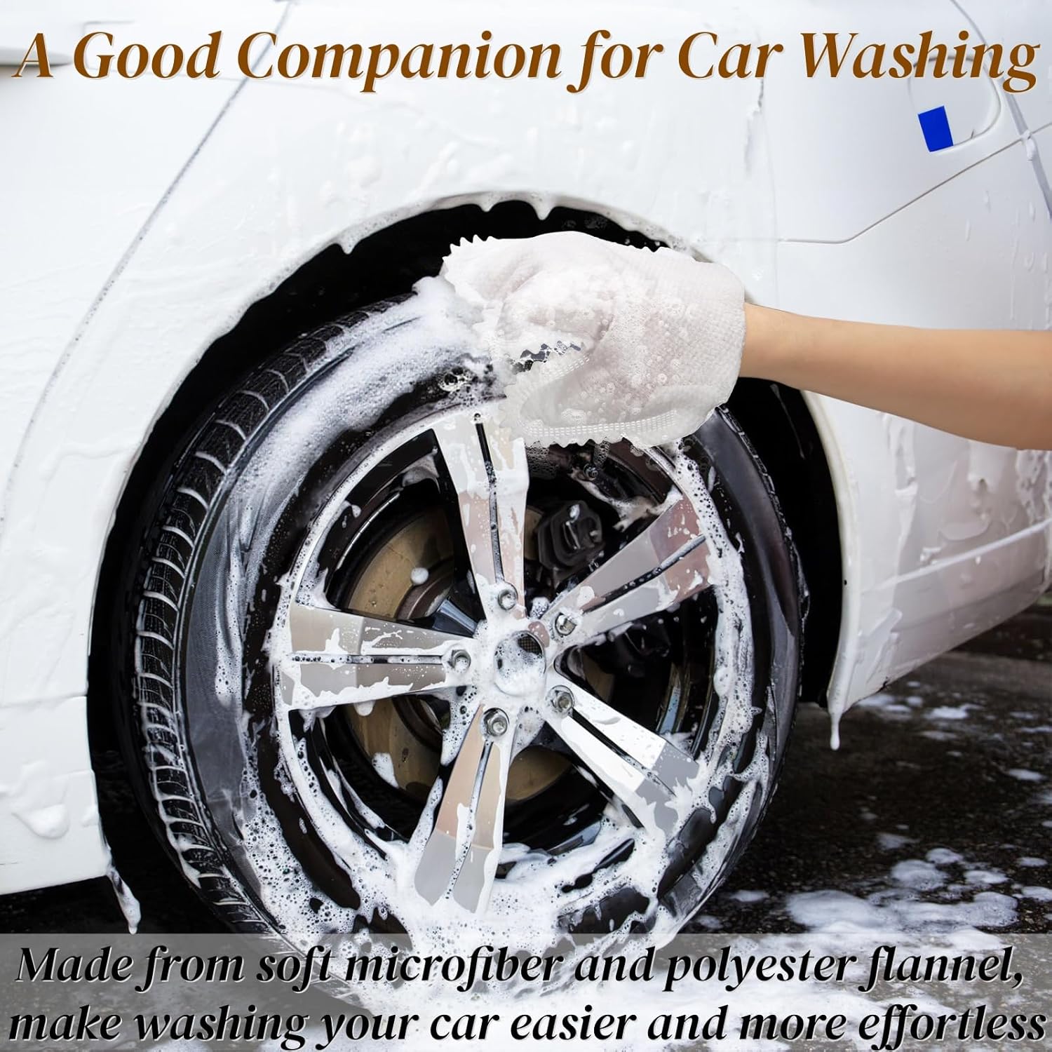 100 Pcs White Microfiber Dusting Gloves, Disposable Artisan Dust Cloth Remove Mitt, Dual-Sided Dust