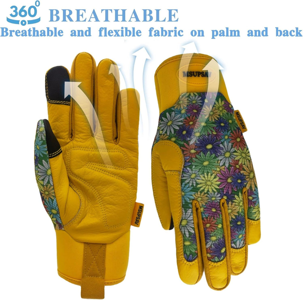 Thorn Proof&Puncture Resistant Gardening Gloves with Grip,Garden Gloves for Women, Leather Work