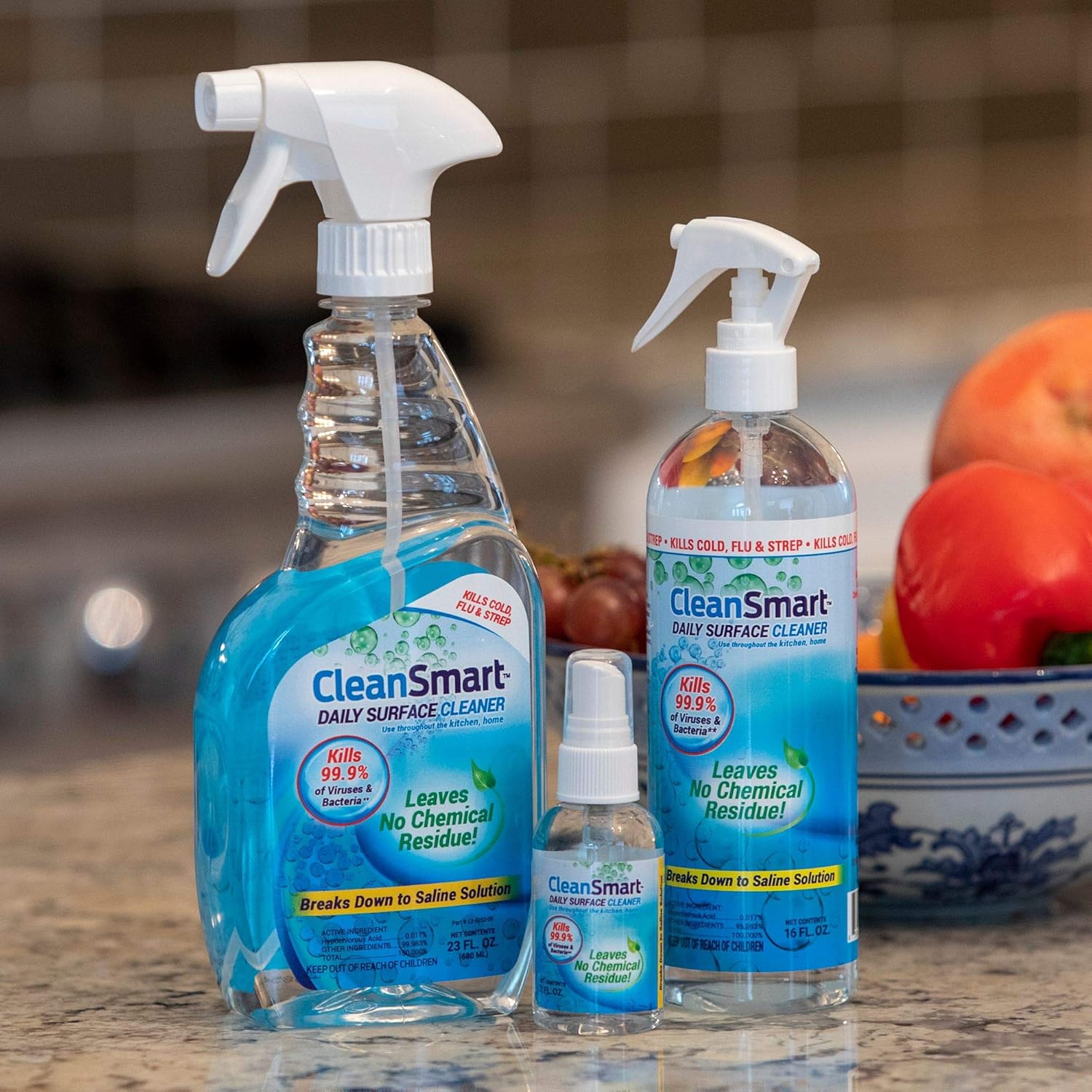 CleanSmart To Go Disinfectant Kills 99.9% of Viruses, TSA-Approved for Safe Travel, 2 oz Bottle