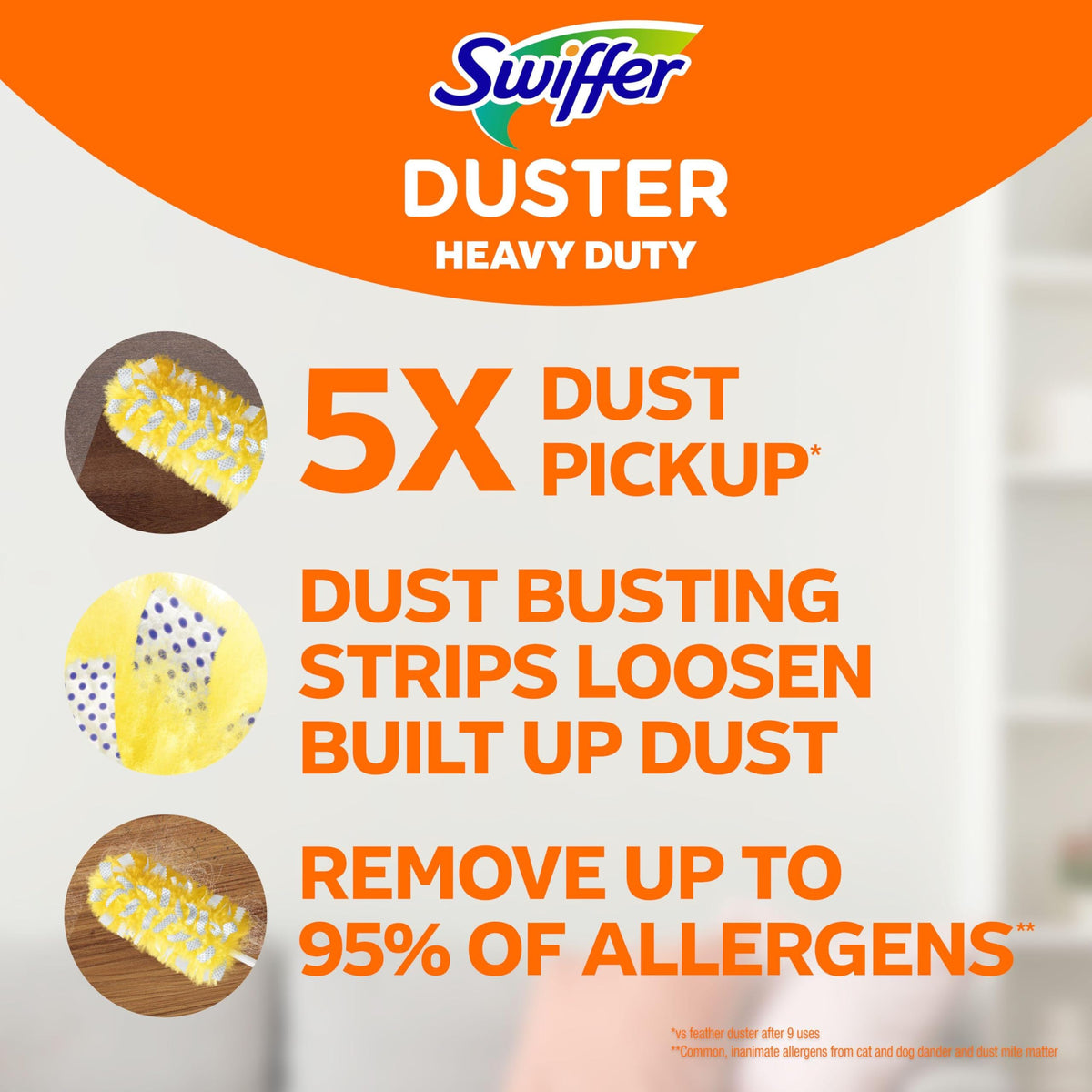 Swiffer Duster Kit with 3 ft Extendable Handle, Dusters for Cleaning, Set Includes 1 Extension Pole