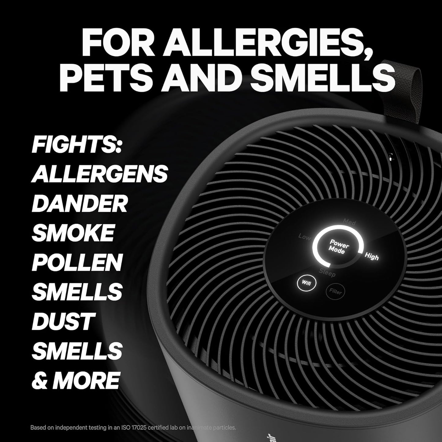 PuroAir 130i Smart Air Purifier for Home Large Rooms - Covers Up To 600 Sq Ft - Filters Up To 99.9%