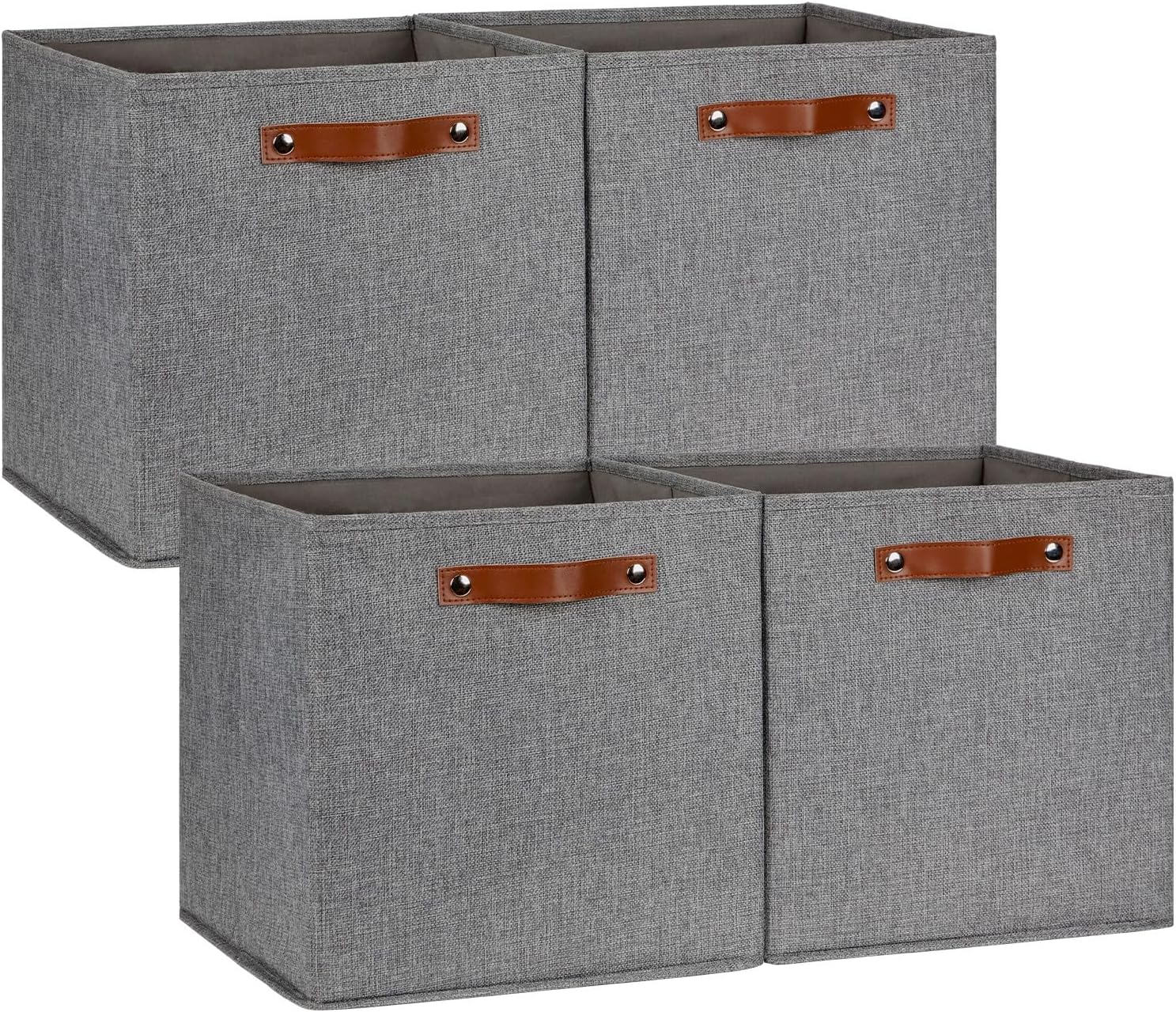 DULLEMELO Fabric Storage Cubes,13 inch Cube Stroage Bins for Empty Gift Basket,Toys Nursery Clothes