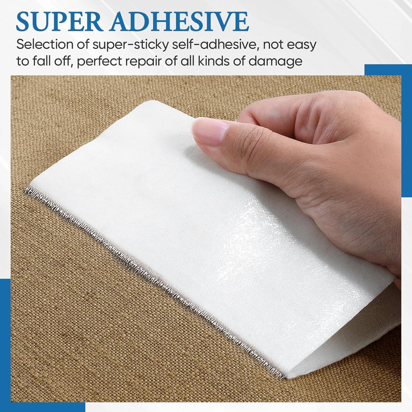 Canvas Repair Patch 5.5 x 8 Inches 6Pcs Self-Adhesive Waterproof Canvas Patch Kit for Repairing