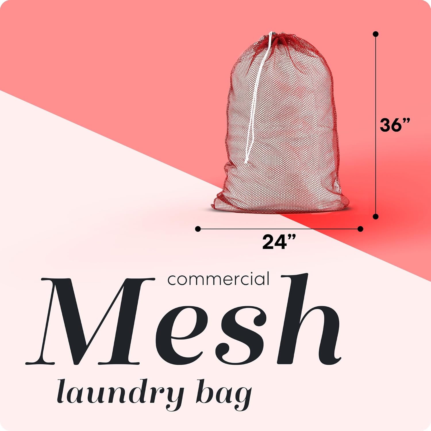 Handy Laundry Mesh XL Laundry Bag - Durable, Machine Washable with Secure Drawstring Closure