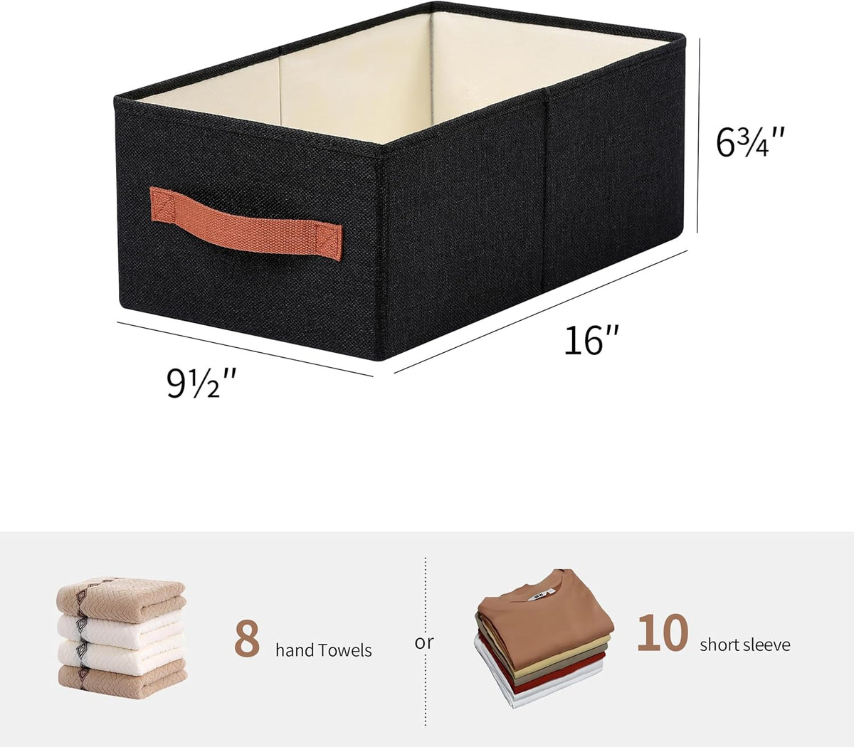 linen closet organizers and storage, 3 Pack Large Storage Baskets, Washable, Clothing Storage Bins