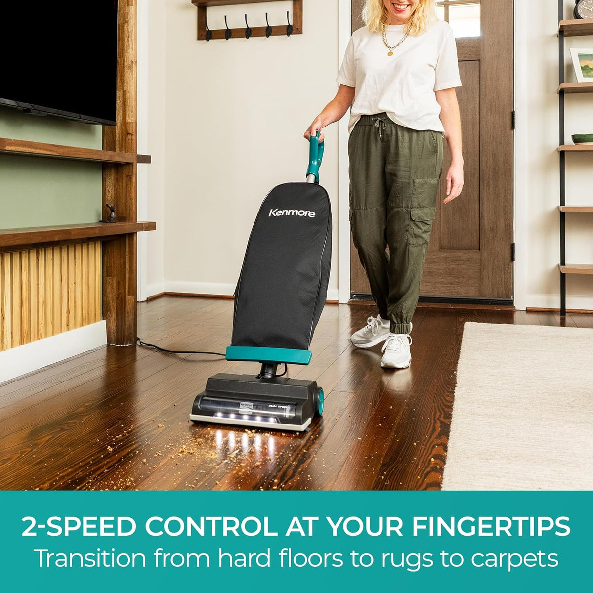Kenmore BU1001 B200 Series Commercial Vacuum Cleaner Lightweight 14L Capacity Bagged Upright Vac