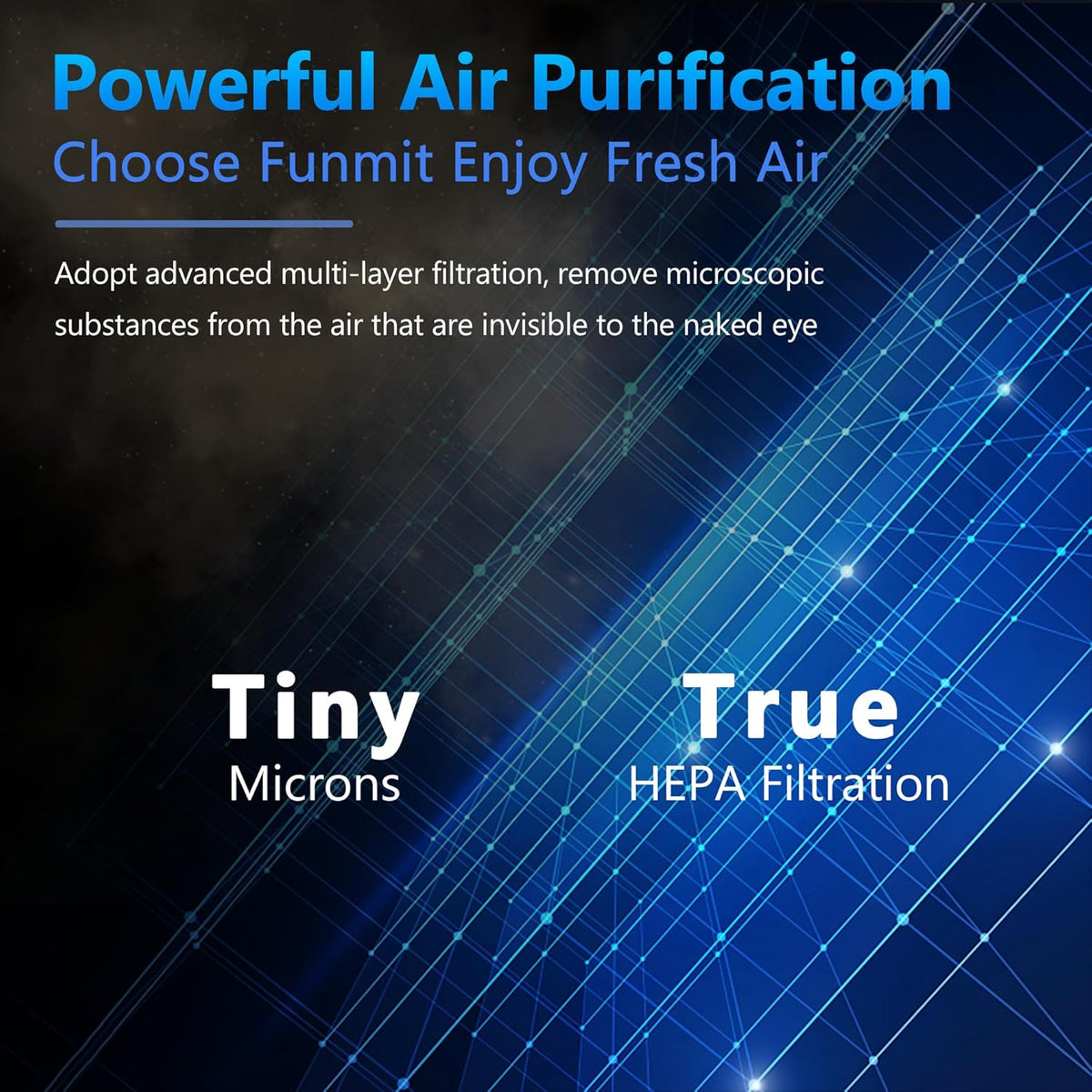 Vital 100 Replacement Filter for LEVOIT Vital 100 Air Purifier, Funmit 3-in-1 H13 True HEPA