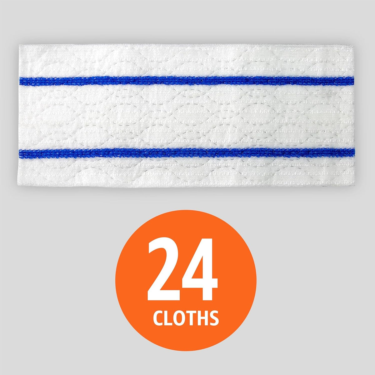 Amazon Basics Wet Mopping Cloth Refills, 24 Count (Fits Swiffer Sweeper Mop Heads)