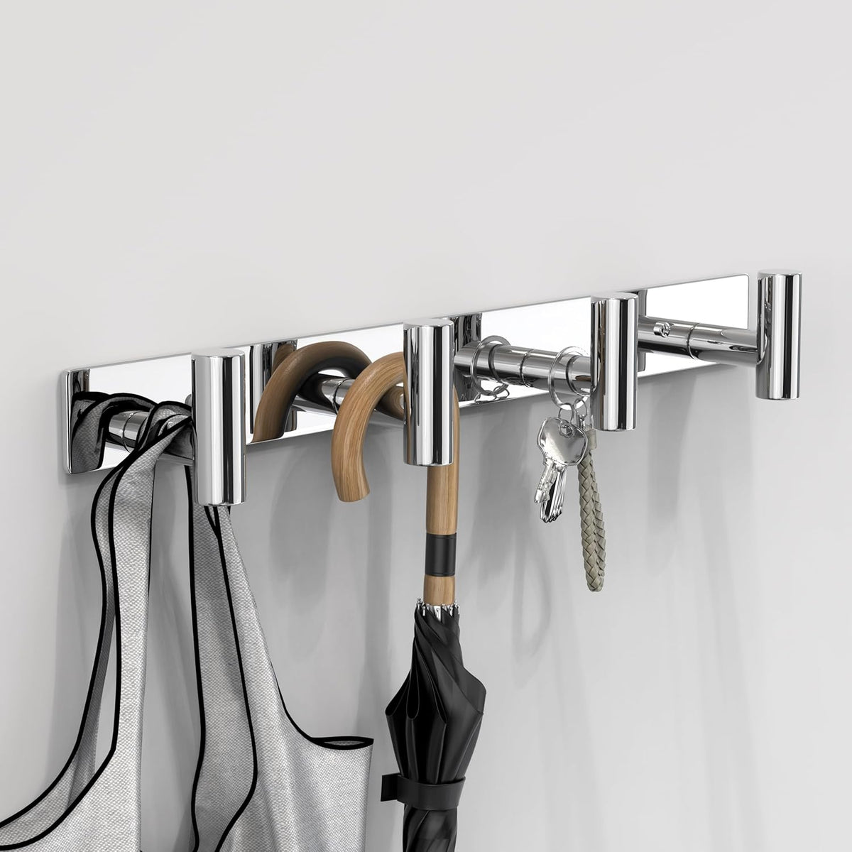 VAEHOLD Hat and Coat Wall Mount Rack - Hooks for Robes, Bags, Keys, and Towels - Bathroom Towel