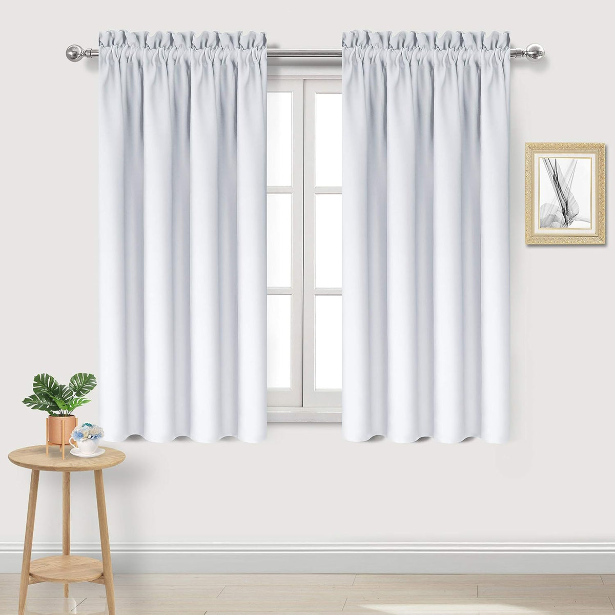 DWCN Blackout Curtains Thermal Insulated Energy Saving Bedroom and Kitchen Curtains Window