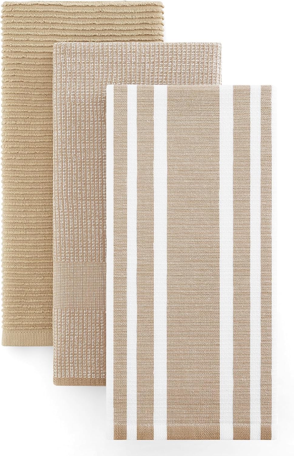 Homaxy Premium Kitchen Towels(18”x 28”, 3 Pack), Large Cotton 380 GSM Kitchen Hand Towels, Soft and