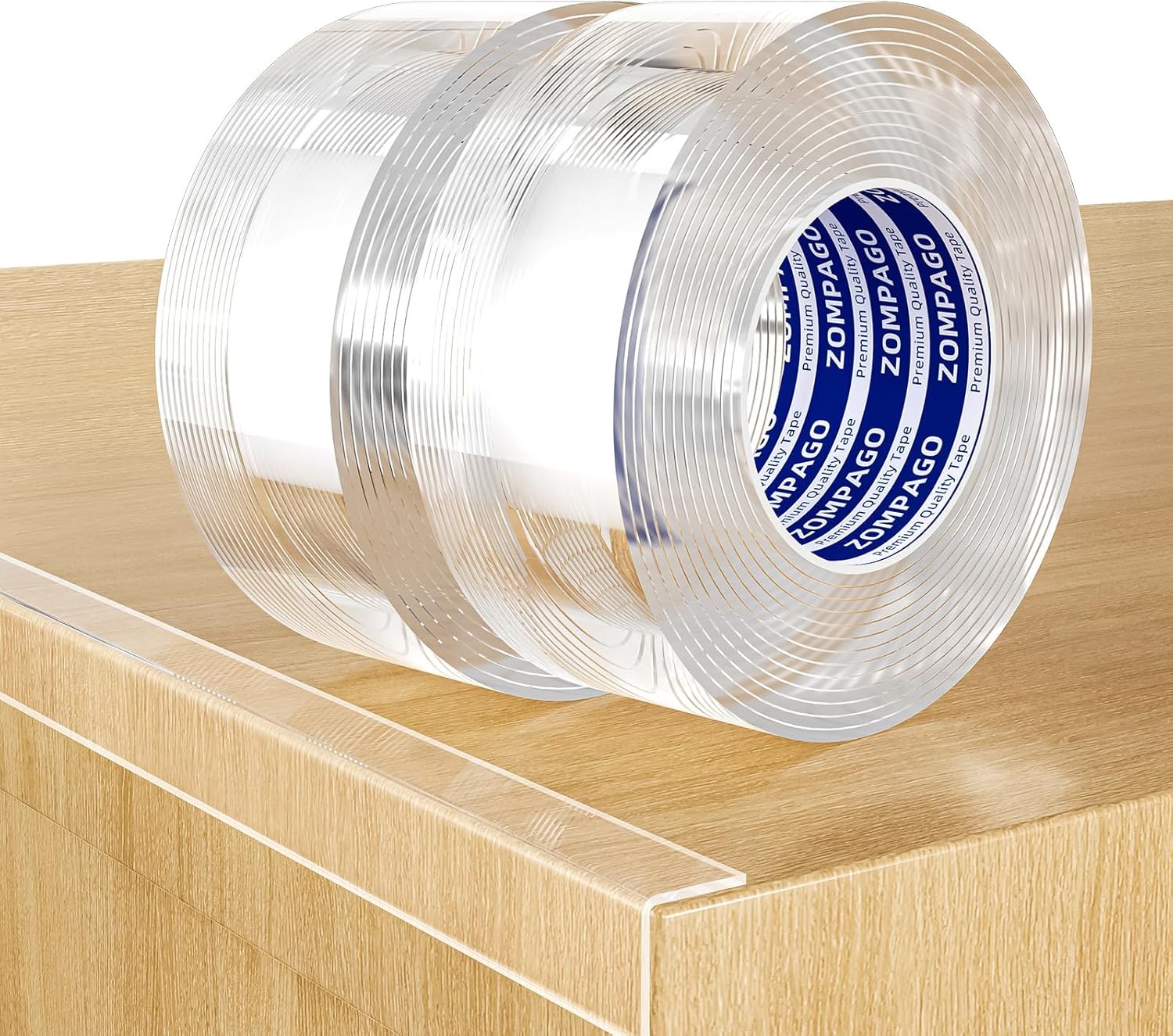 Clear Soft Corner Protectors for Furniture Strip,2in x13FT,2 Rolls,Sharp Edge & Table Bumper,Window