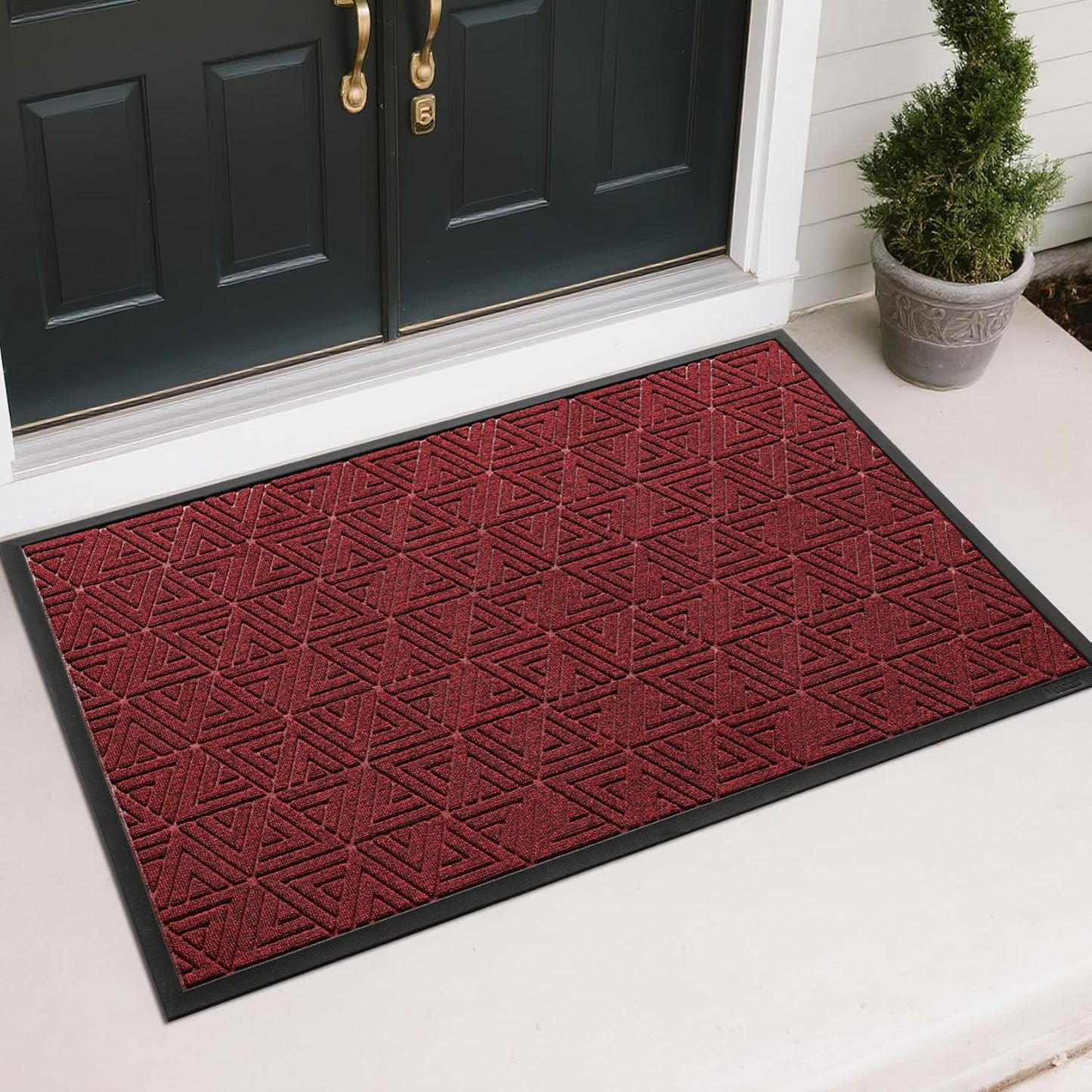 Yimobra Large Door Mat 47x32, All-Weather Waterproof Non-Slip Welcome Matt Outdoor, Heavy Duty Non