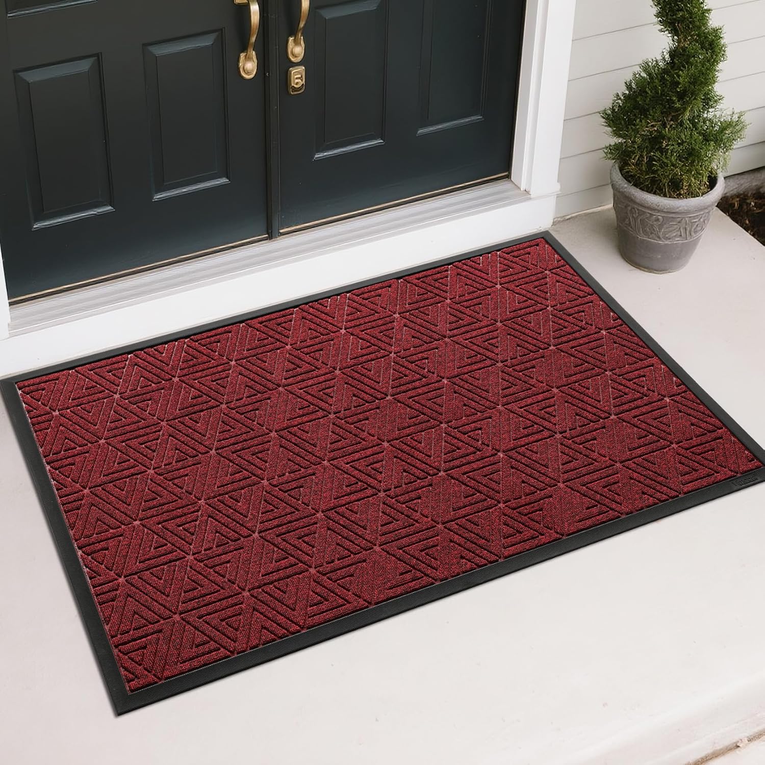 Yimobra Large Door Mat 47x32, All-Weather Waterproof Non-Slip Welcome Matt Outdoor, Heavy Duty Non