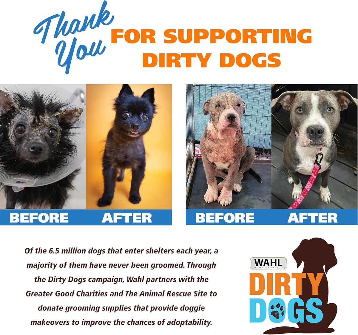 Wahl USA Pet Refresh Lavender Cleaning Wipes for All Dog Breeds - Use on Ears, Nose, Paws, Bottom