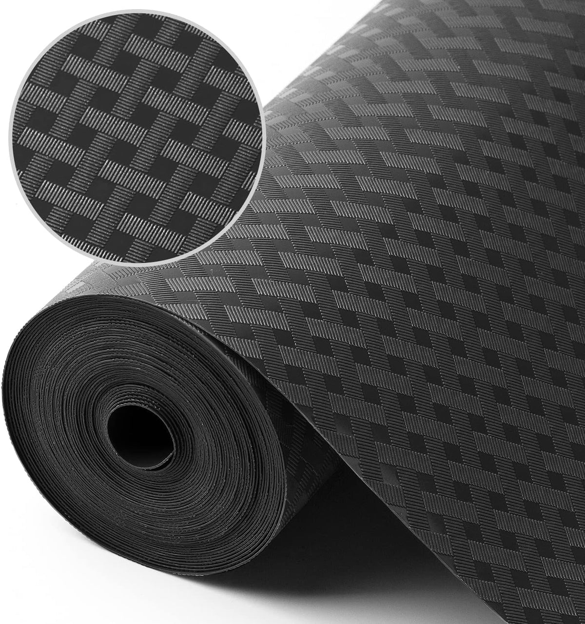 Black Shelf Liners for Kitchen Cabinets Refrigerator Liners Waterproof & Oil-Proof Kitchen Cupboard