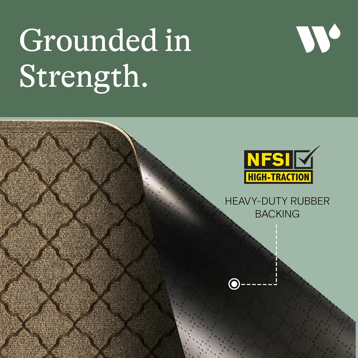 WaterHog Heavy Duty Doorway Mat, 2' x 3', Made in USA, Durable & Skid-Resistant Entryway Mat