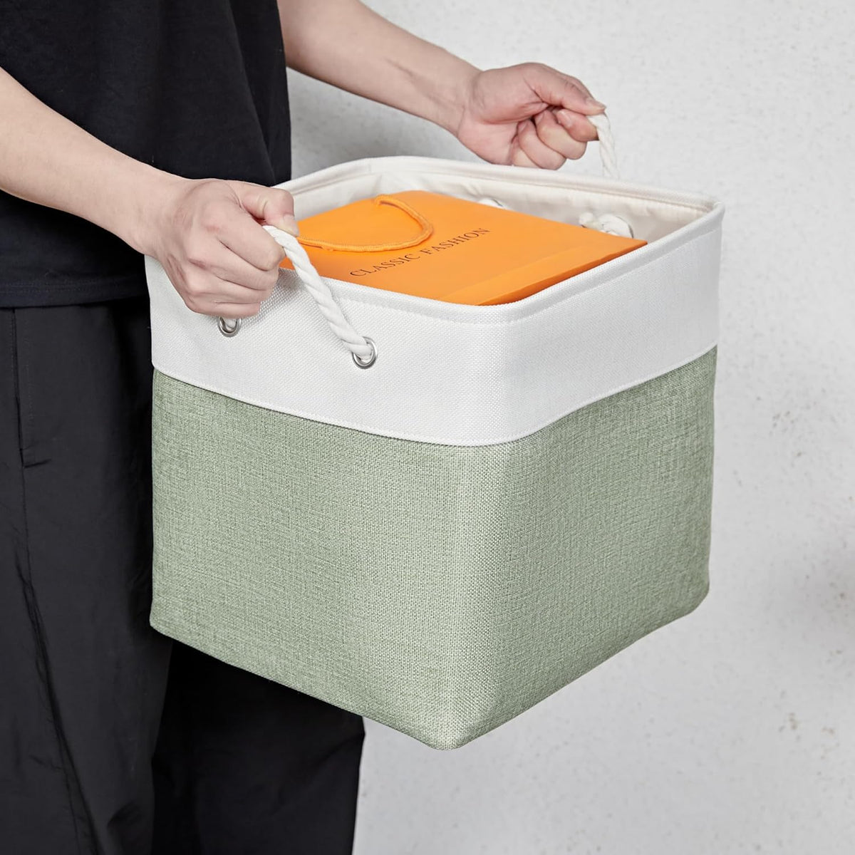 13 x 13 Inch Extra Large Storage Cubes,6 Pack Cube Storage Bins for Shelves，Fabric Collapsible