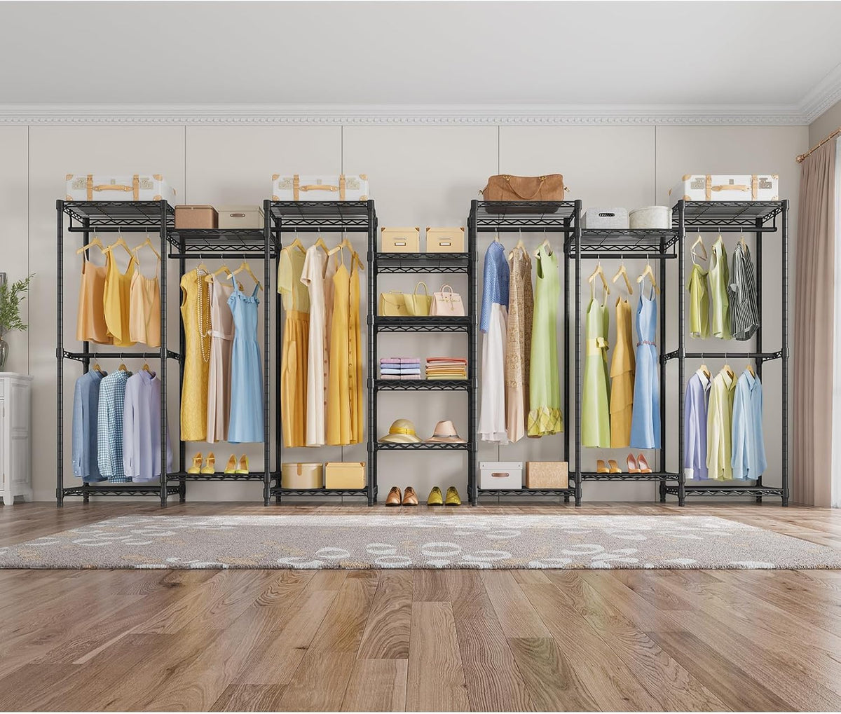 VIPEK V5 Medium Portable Closet Wardrobe Heavy Duty Clothes Rack, Freestanding Closet Metal