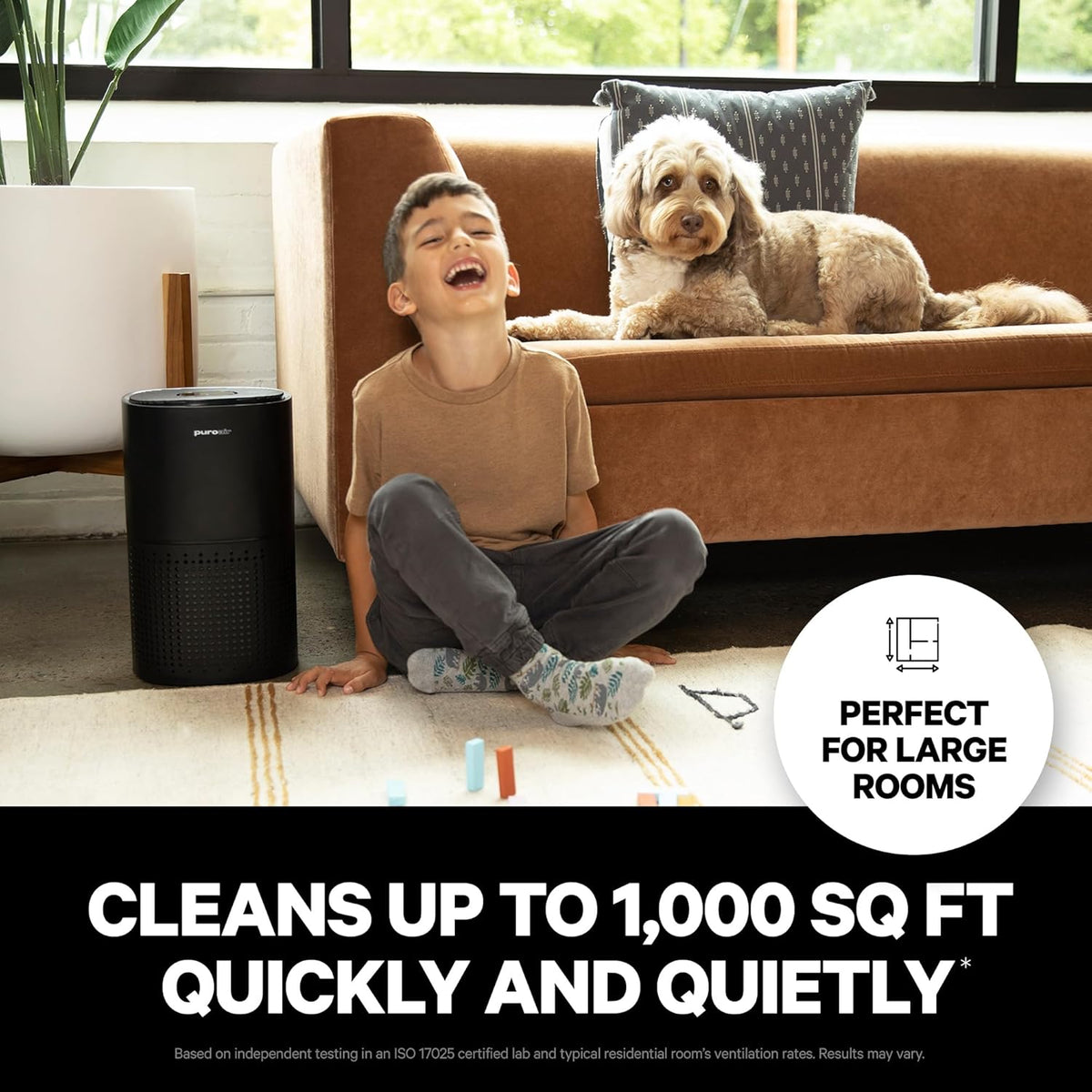 PuroAir 240 HEPA Air Purifiers for Home Large Rooms - Covers Up To 1,000 Sq Ft - Filters Up To