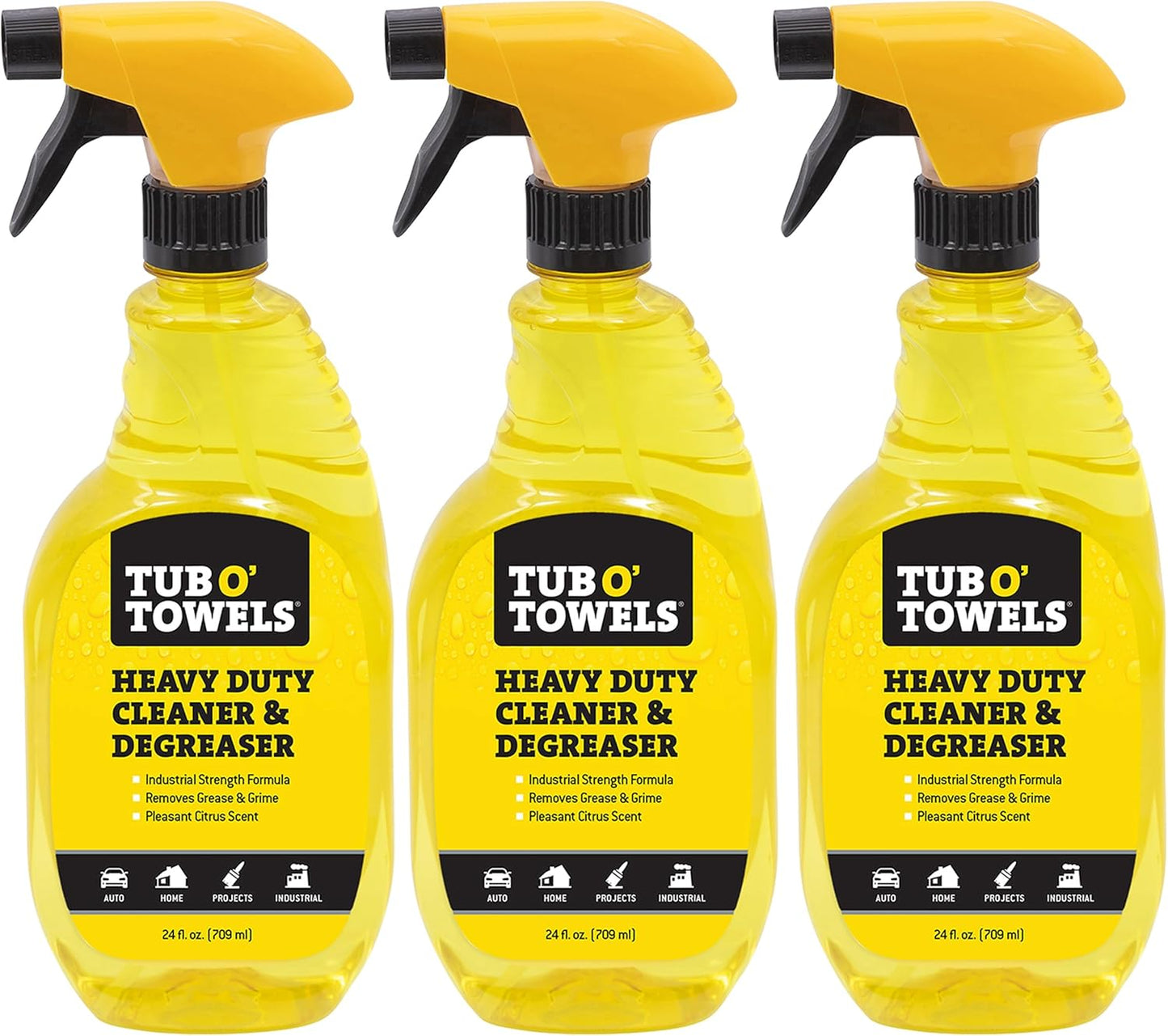 Tub O' Towels Heavy Duty Cleaner and Degreaser Spray Helps in Removing Oil Tar Paint Dirt Caulk