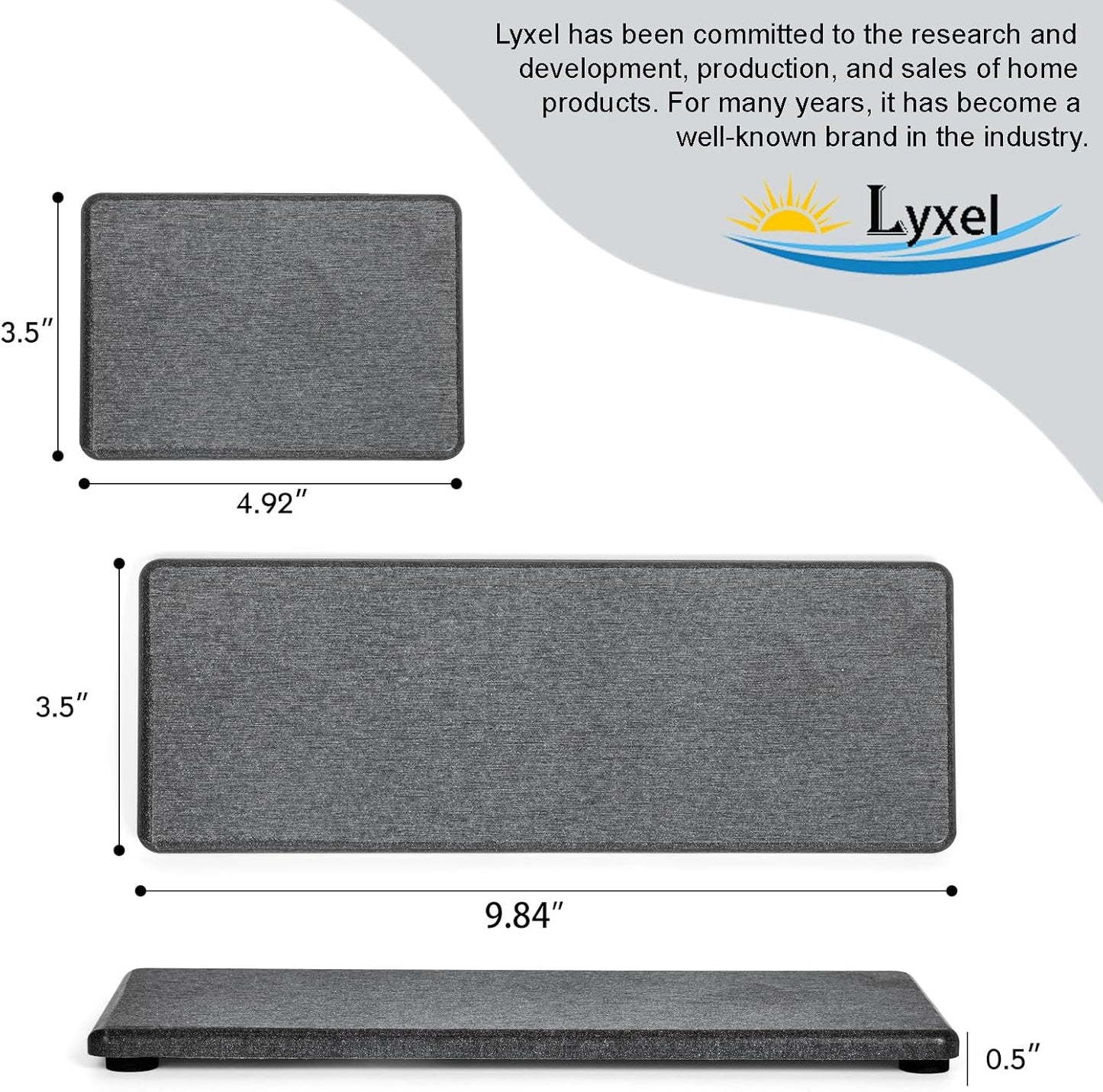 3PCS Stone Drying Tray, Water Absorbing Stone Tray for Sink, Stones Soap Trays, Fast Dry Diatomite