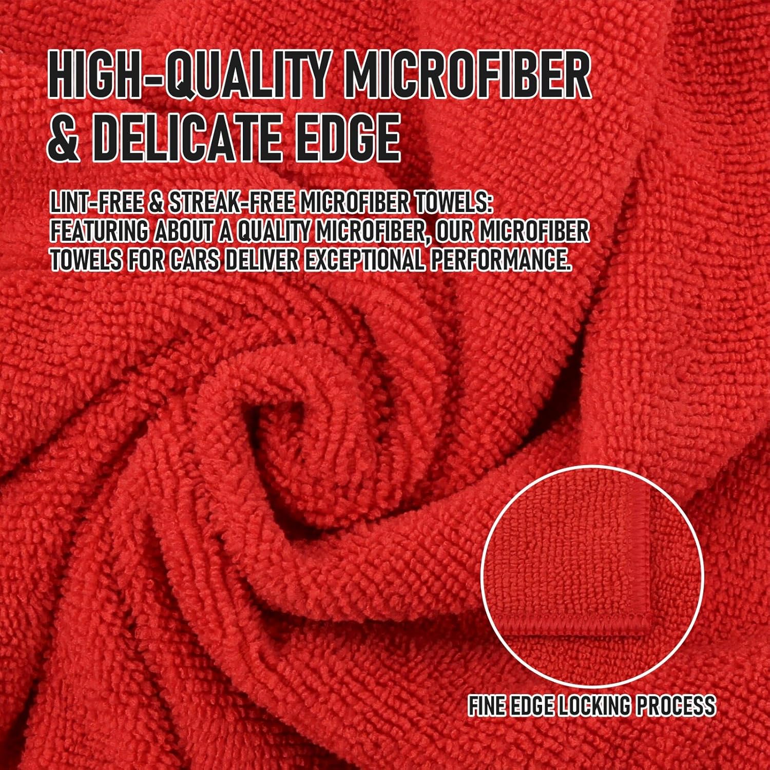 Tricol Clean Microfiber Cleaning Cloth, 16in*16in, 12 Pack Ultra-Thick Cleaning Rags, Super