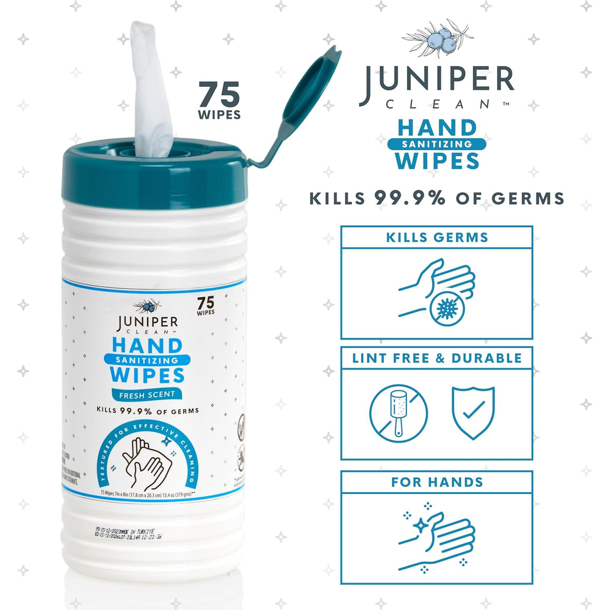 6 Pack Canister Hand Sanitizing Wipes, Alcohol Free 450 Count Canister Disposable Hand Sanitizer